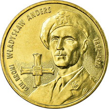 Monnaie, Pologne, Gen. Wladyslaw Anders, 2 Zlote, 2002, Warsaw, TTB+, Laiton