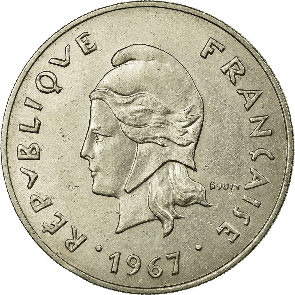 Coin, French Polynesia, 50 Francs, 1967, Paris, EF(40-45), Nickel, KM:7