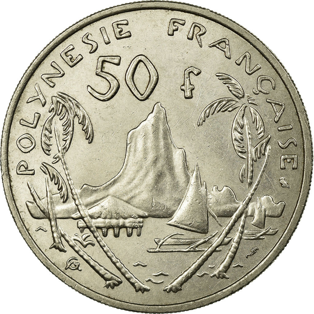 Coin, French Polynesia, 50 Francs, 1967, Paris, EF(40-45), Nickel, KM:7