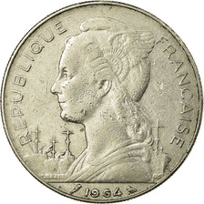 Coin, Réunion, 100 Francs, 1964, EF(40-45), Nickel, KM:13