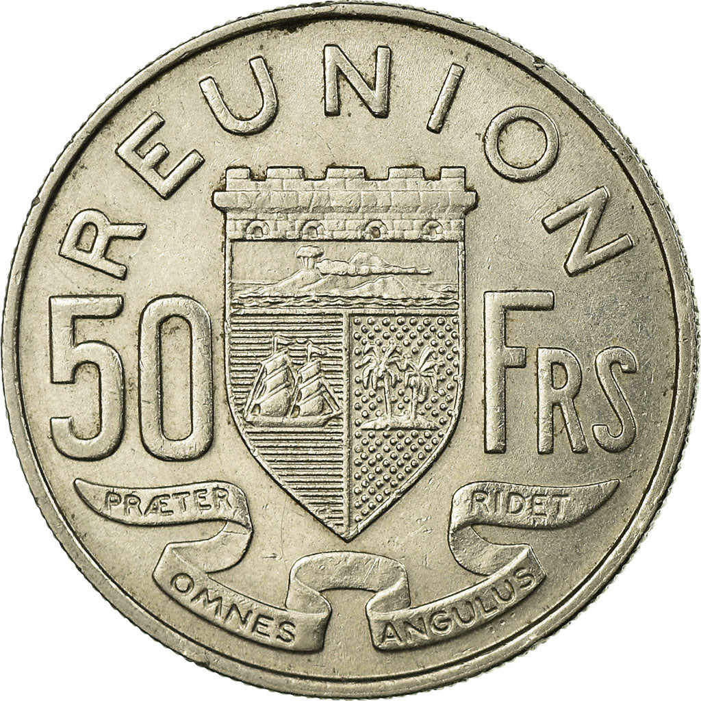 Coin, Réunion, 50 Francs, 1962, EF(40-45), Nickel, KM:12