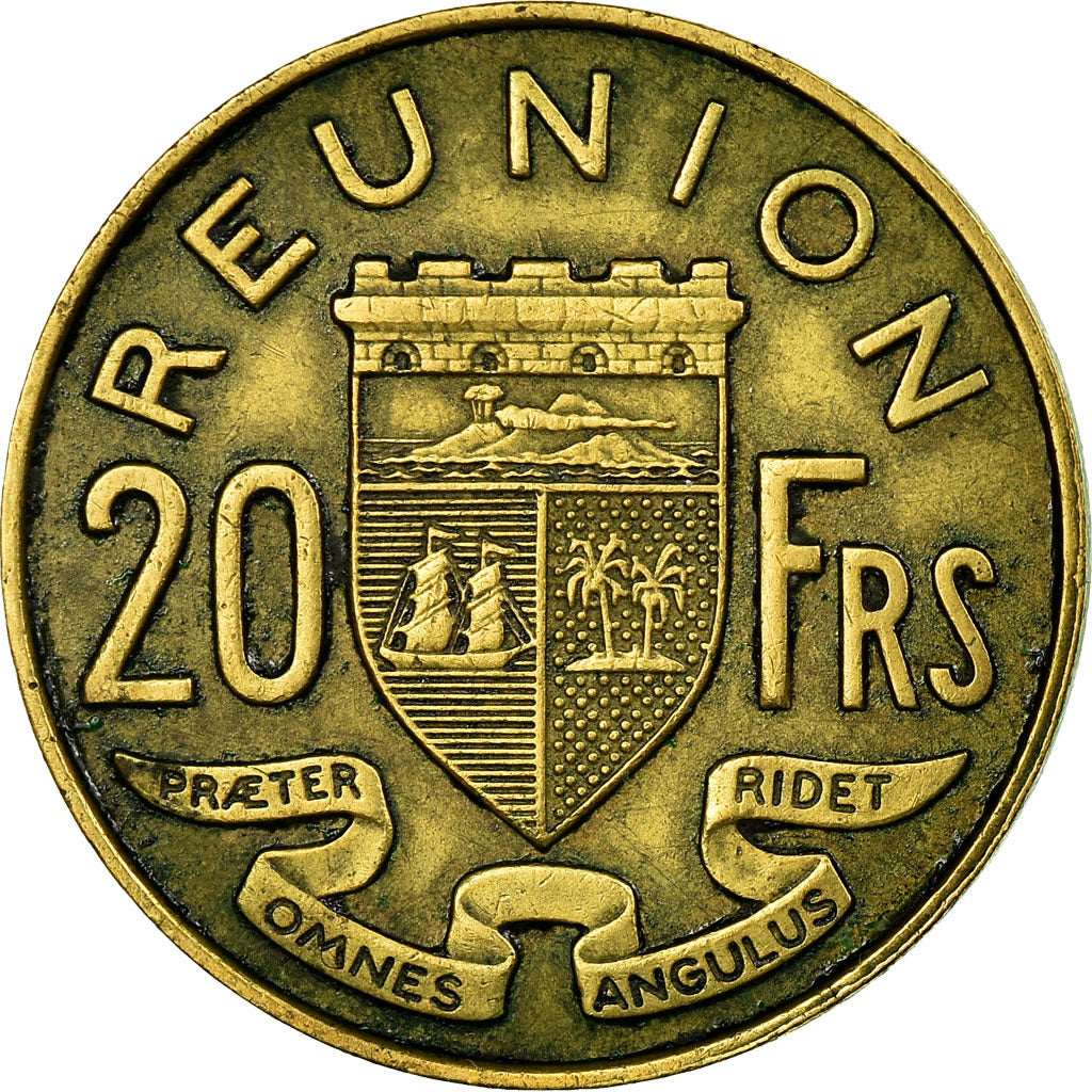 Coin, Réunion, 20 Francs, 1960, EF(40-45), Aluminum-Bronze, KM:11