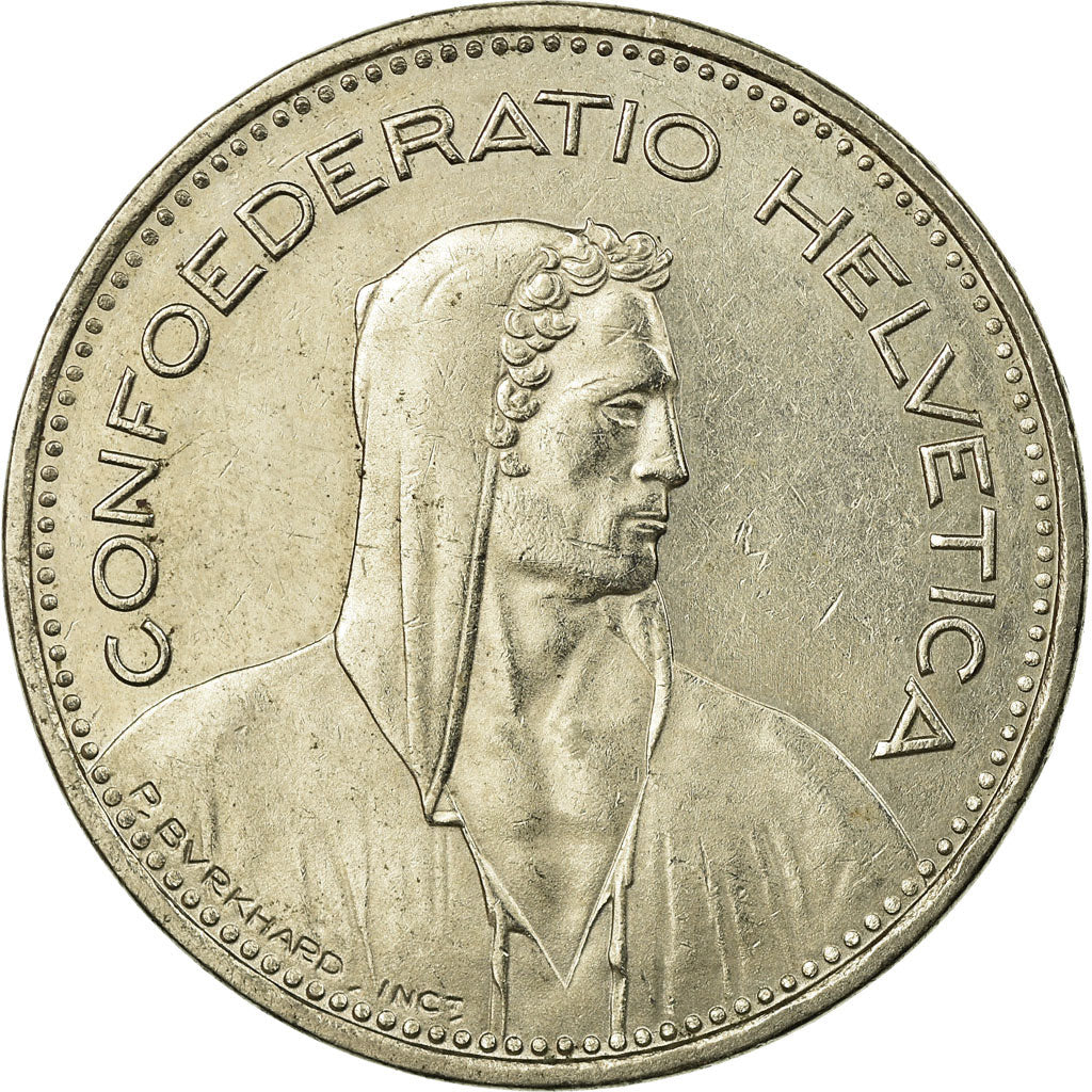 Coin, Switzerland, 5 Francs, 1992, Bern, VF(30-35), Copper-nickel, KM:40a.3