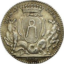 France, Token, Royal, 1776, AU(50-53), Silver, Feuardent:8930