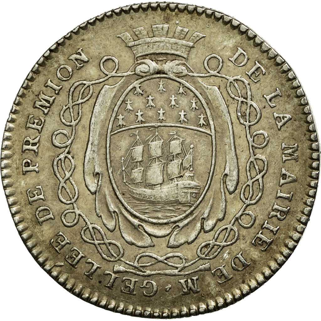 France, Token, Royal, 1776, AU(50-53), Silver, Feuardent:8930