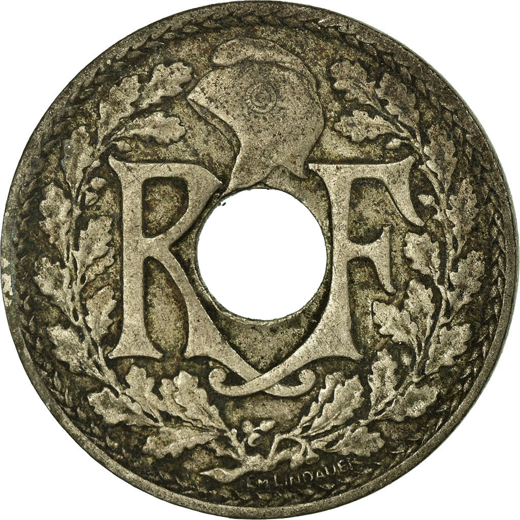 Munten, Frankrijk, Lindauer, 10 Centimes, 1919, FR+, Copper-nickel, KM:866a