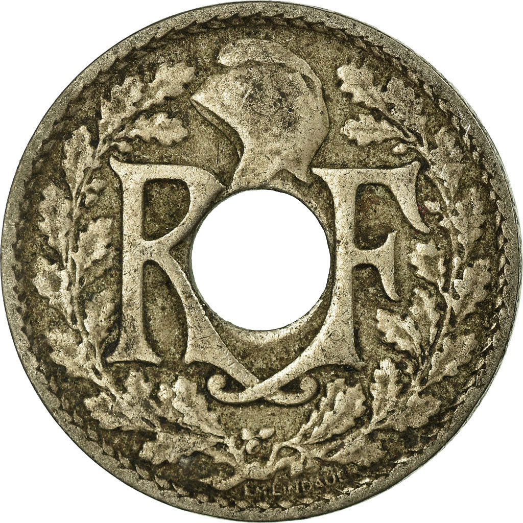 Munten, Frankrijk, Lindauer, 10 Centimes, 1920, FR+, Copper-nickel, KM:866a