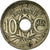 Munten, Frankrijk, Lindauer, 10 Centimes, 1922, FR+, Copper-nickel, KM:866a