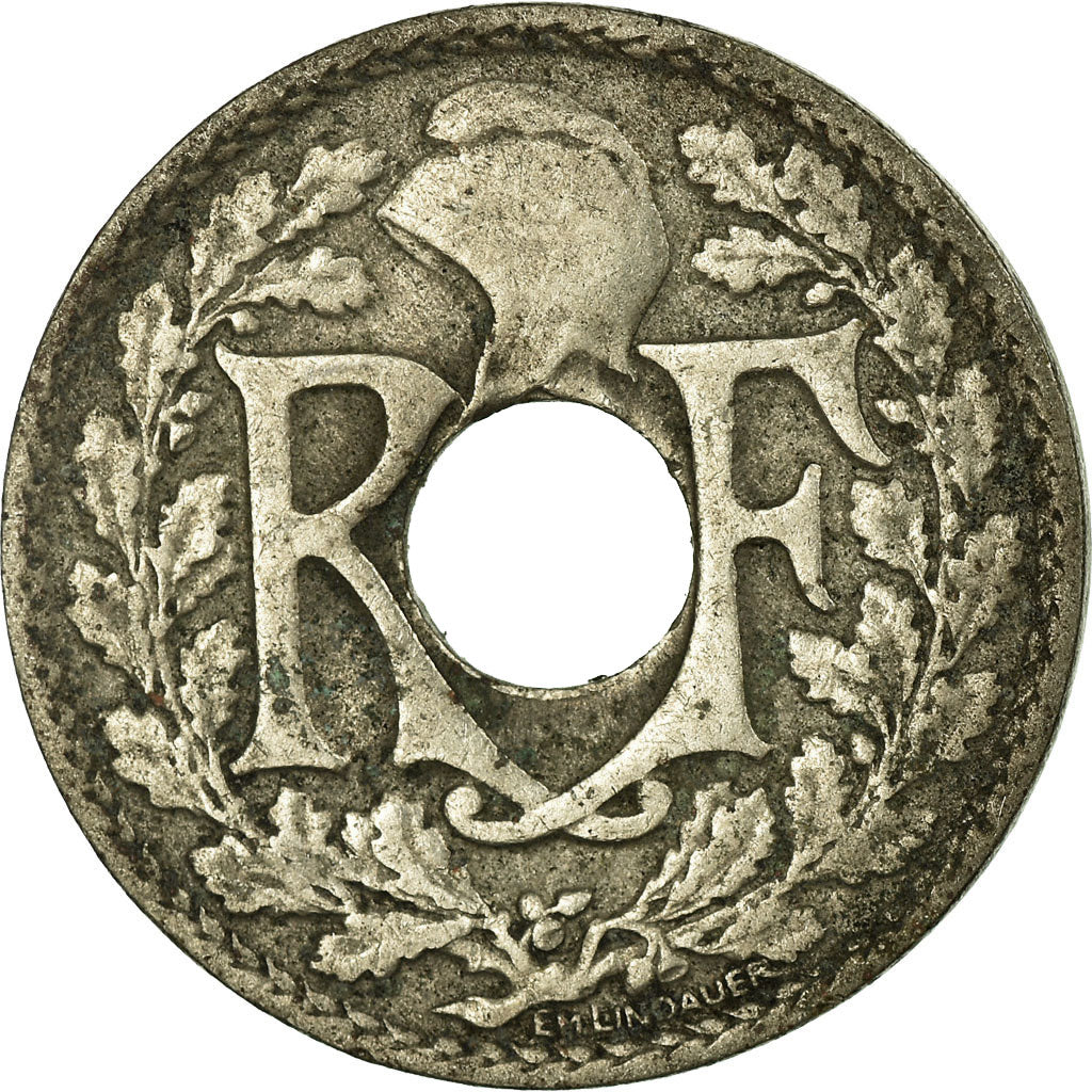 Munten, Frankrijk, Lindauer, 10 Centimes, 1924, FR+, Copper-nickel, KM:866a