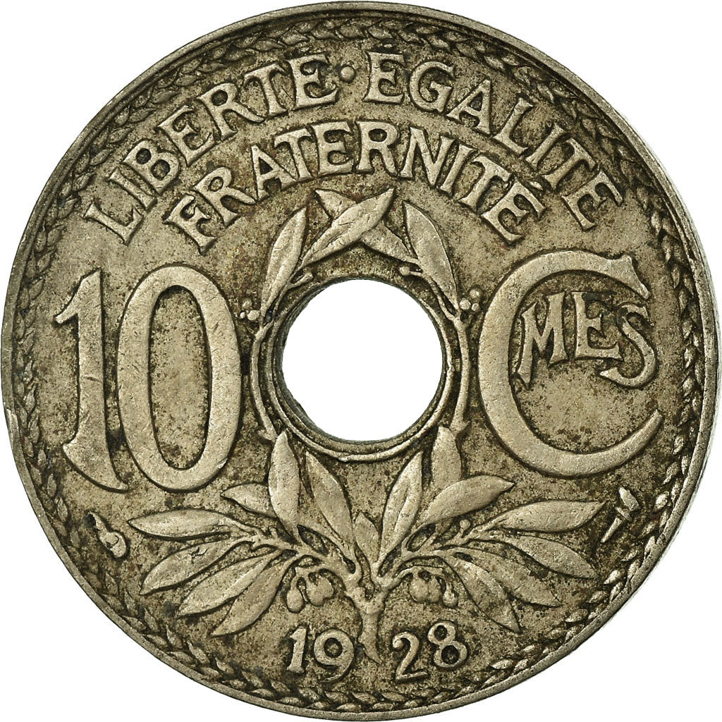 Monnaie, France, Lindauer, 10 Centimes, 1928, TB+, Copper-nickel, Gadoury:286