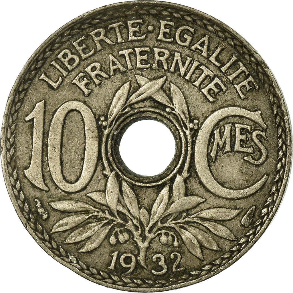 Monnaie, France, Lindauer, 10 Centimes, 1932, TB+, Copper-nickel, Gadoury:286