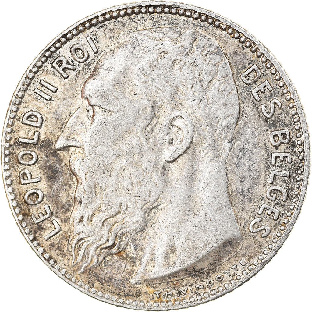 Coin, Belgium, Franc, 1909, AU(50-53), Silver, KM:57.2
