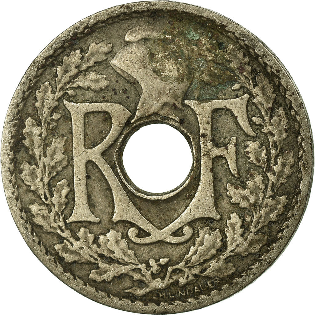 Moneda, Francia, Lindauer, 5 Centimes, 1925, BC+, Cobre - níquel, KM:875