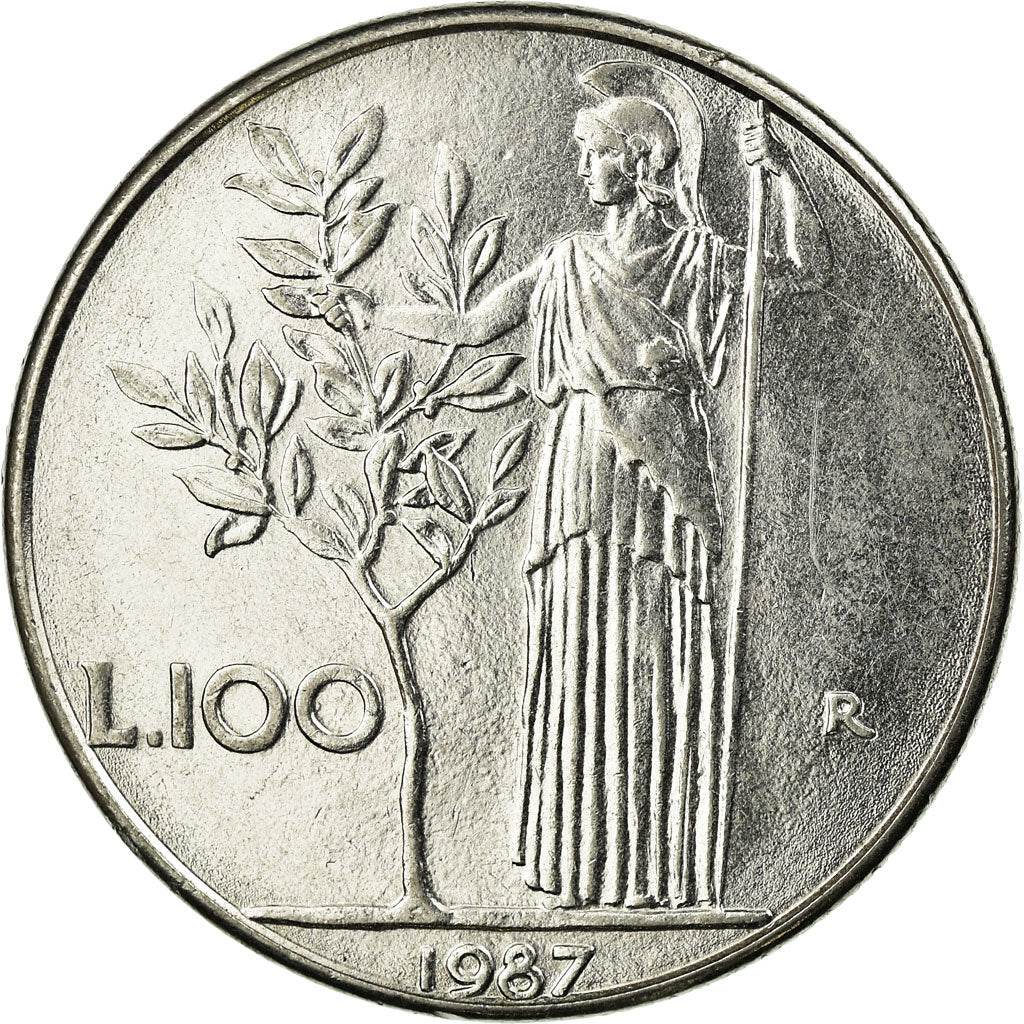 Monnaie, Italie, 100 Lire, 1987, Rome, TTB, Stainless Steel, KM:96.1