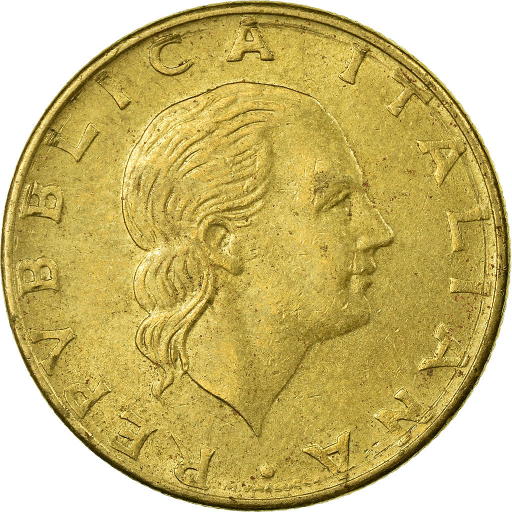 Coin, Italy, 200 Lire, 1986, Rome, EF(40-45), Aluminum-Bronze, KM:105