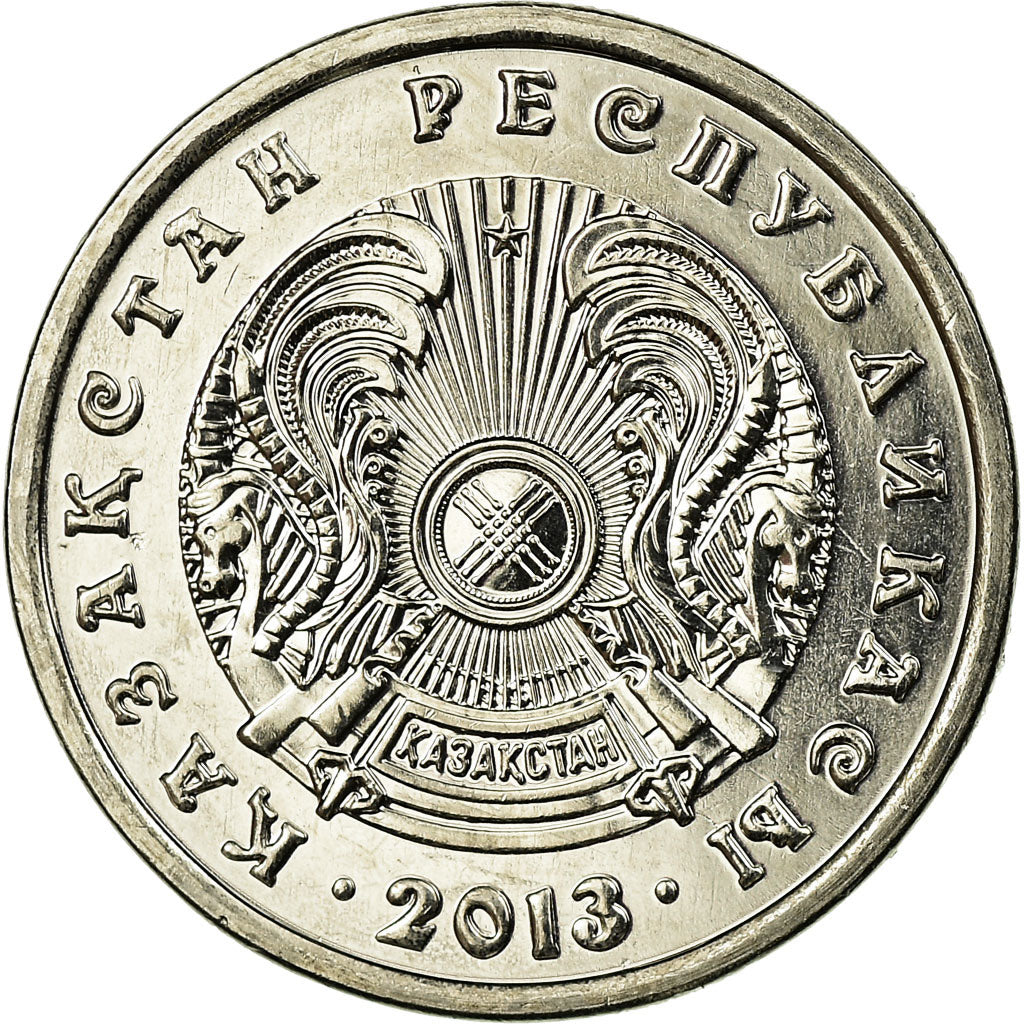 Coin, Kazakhstan, 20 Tenge, 2013, Kazakhstan Mint, AU(55-58), Copper-Nickel-Zinc