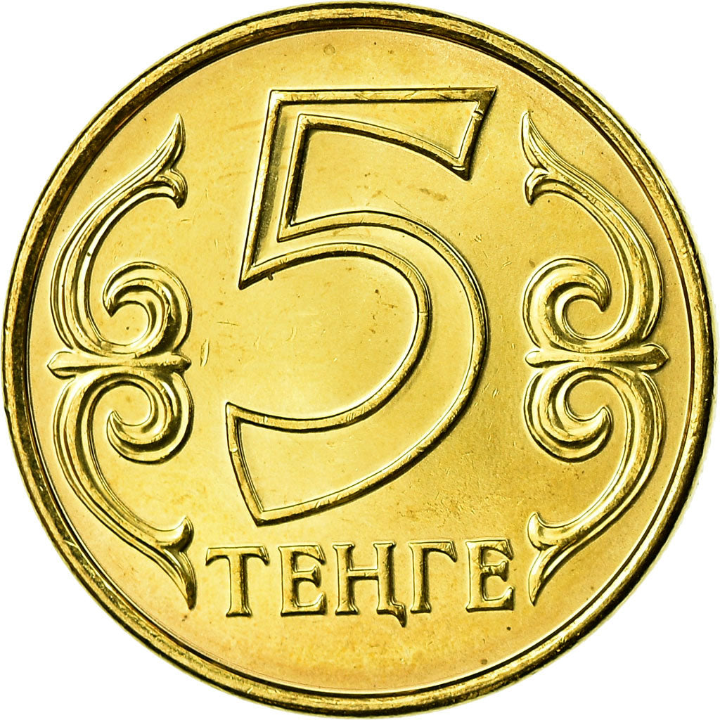 Coin, Kazakhstan, 5 Tenge, 2013, Kazakhstan Mint, AU(55-58), Nickel-brass
