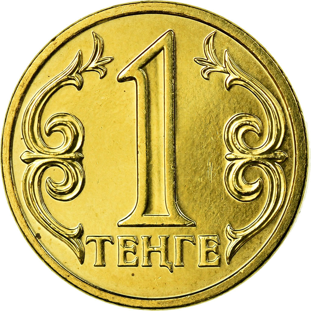 Moeda, Cazaquistão, Tenge, 2014, Kazakhstan Mint, AU(55-58), Níquel-Latão