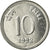 Moneta, REPUBBLICA DELL’INDIA, 10 Paise, 1992, SPL-, Acciaio inossidabile