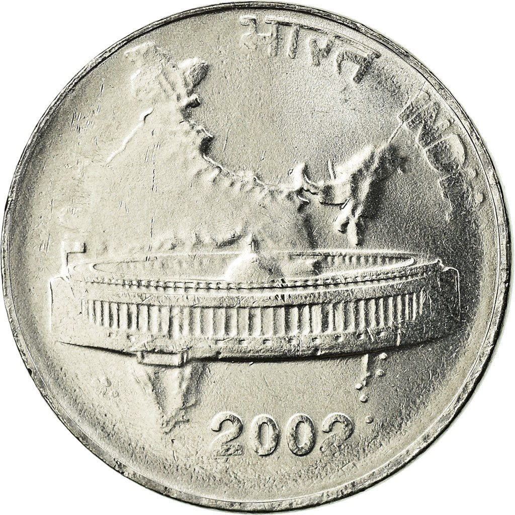 Münze, INDIA-REPUBLIC, 50 Paise, 2002, VZ, Stainless Steel, KM:69