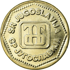 Coin, Yugoslavia, 50 Dinara, 1993, AU(55-58), Copper-Nickel-Zinc, KM:158