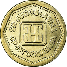 Coin, Yugoslavia, Dinar, 1993, AU(50-53), Copper-Nickel-Zinc, KM:154