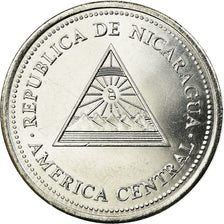Moneda, Nicaragua, 50 Centavos, 1997, EBC, Níquel recubierto de acero, KM:88