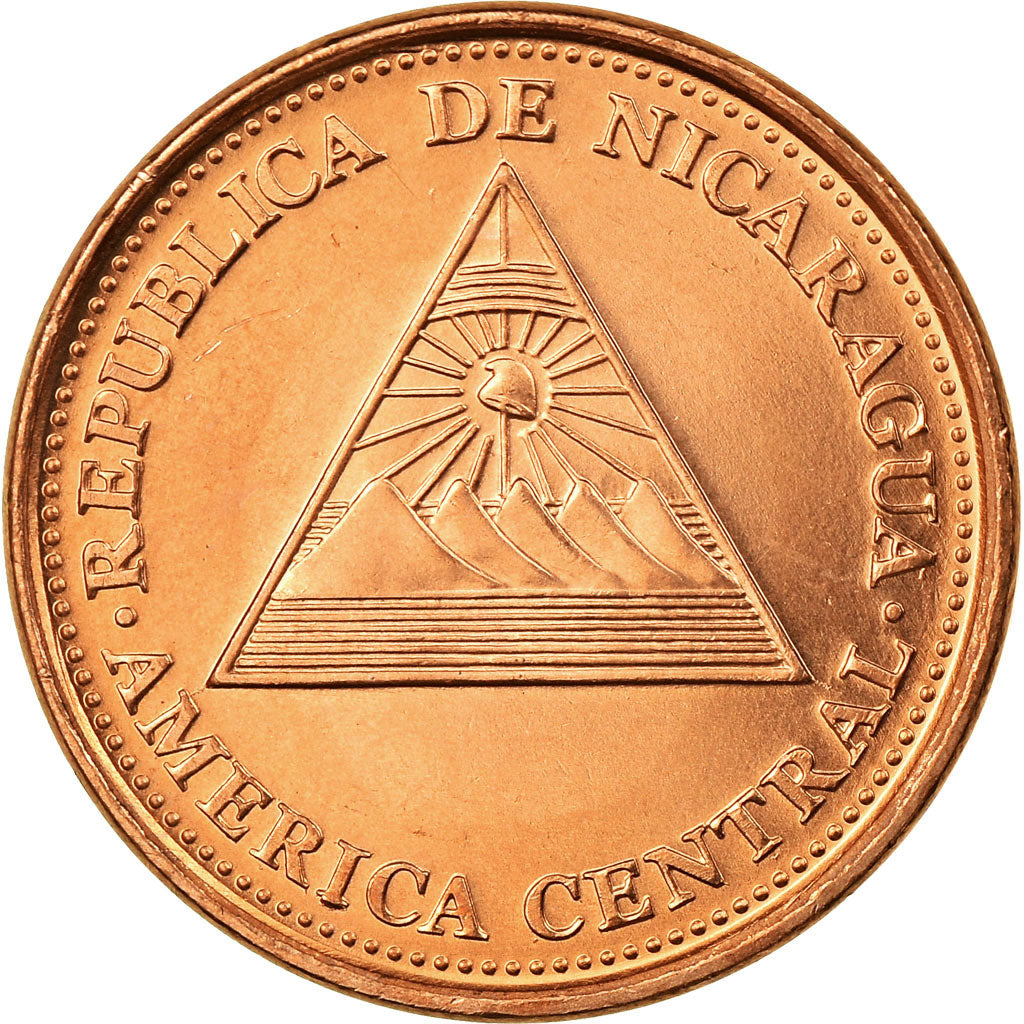Moneda, Nicaragua, 5 Centavos, 2002, British Royal Mint, EBC, Cobre chapado en