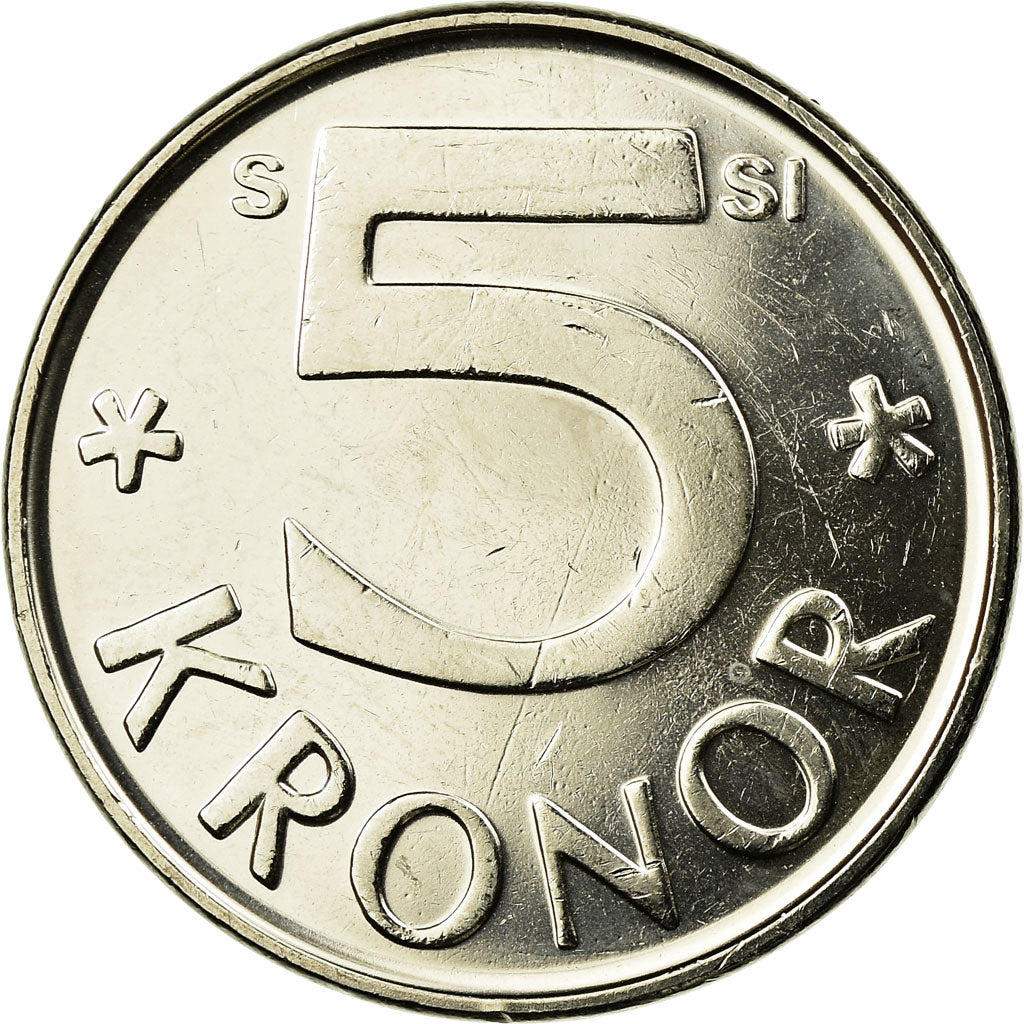Coin, Sweden, Carl XVI Gustaf, 5 Kronor, 2009, AU(55-58), Copper-Nickel Clad