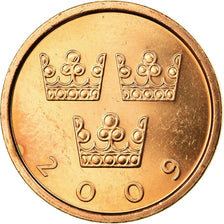 Coin, Sweden, Carl XVI Gustaf, 50 Öre, 2009, AU(55-58), Bronze, KM:878