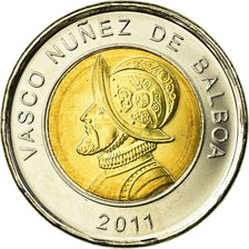 Coin, Panama, Balboa, 2011, Royal Canadian Mint, AU(55-58), Bi-Metallic, KM:141