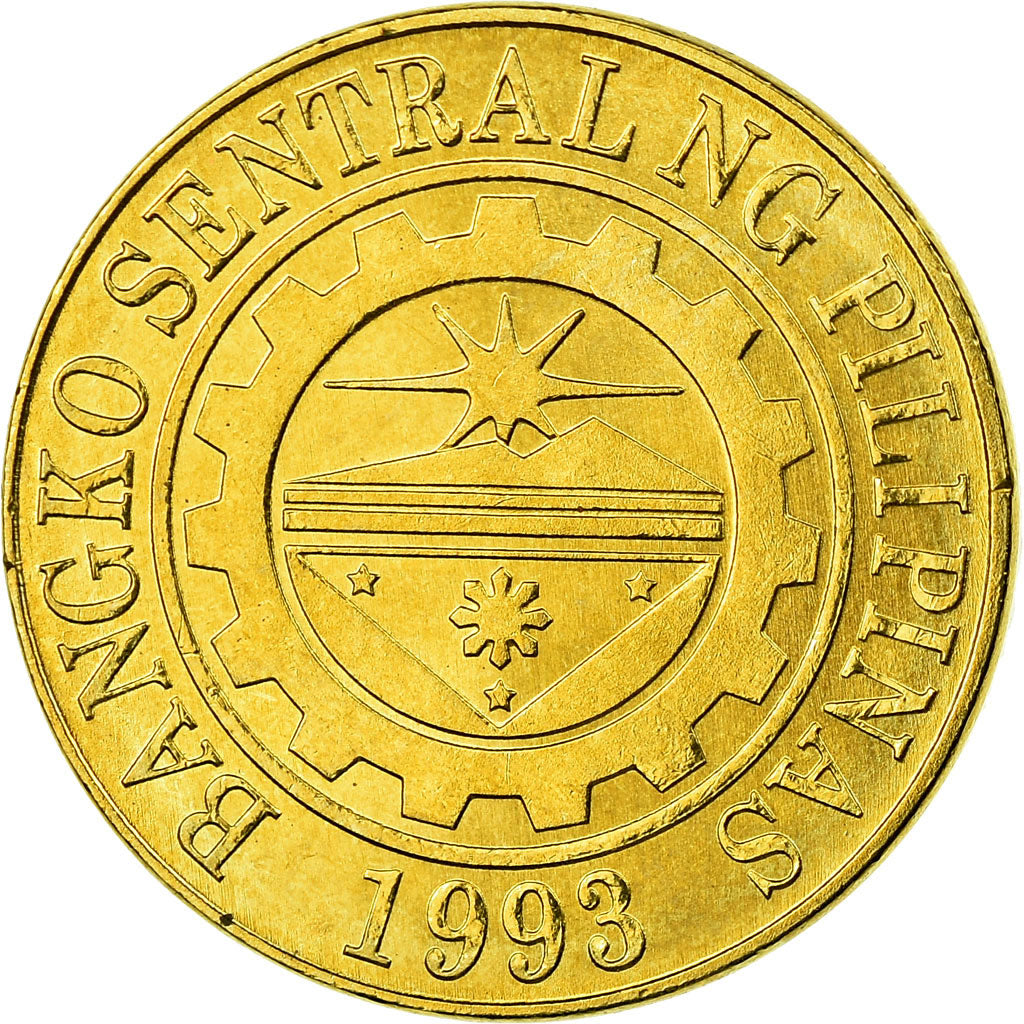 Moneta, Filippine, 25 Sentimos, 2009, SPL-, Acciaio placcato ottone, KM:271a