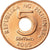 Moneta, Filippine, 5 Sentimos, 2005, SPL-, Acciaio placcato rame, KM:268