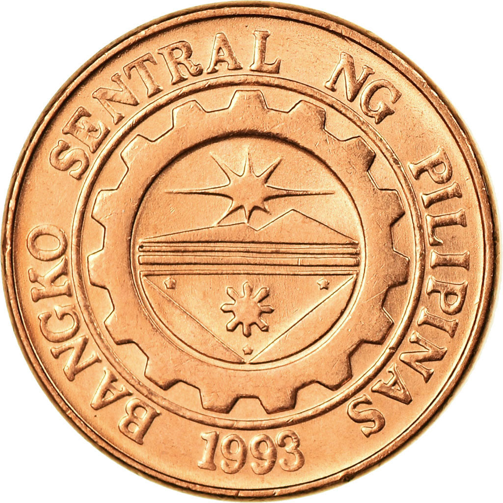 Coin, Philippines, Sentimo, 2002, AU(55-58), Copper Plated Steel, KM:273