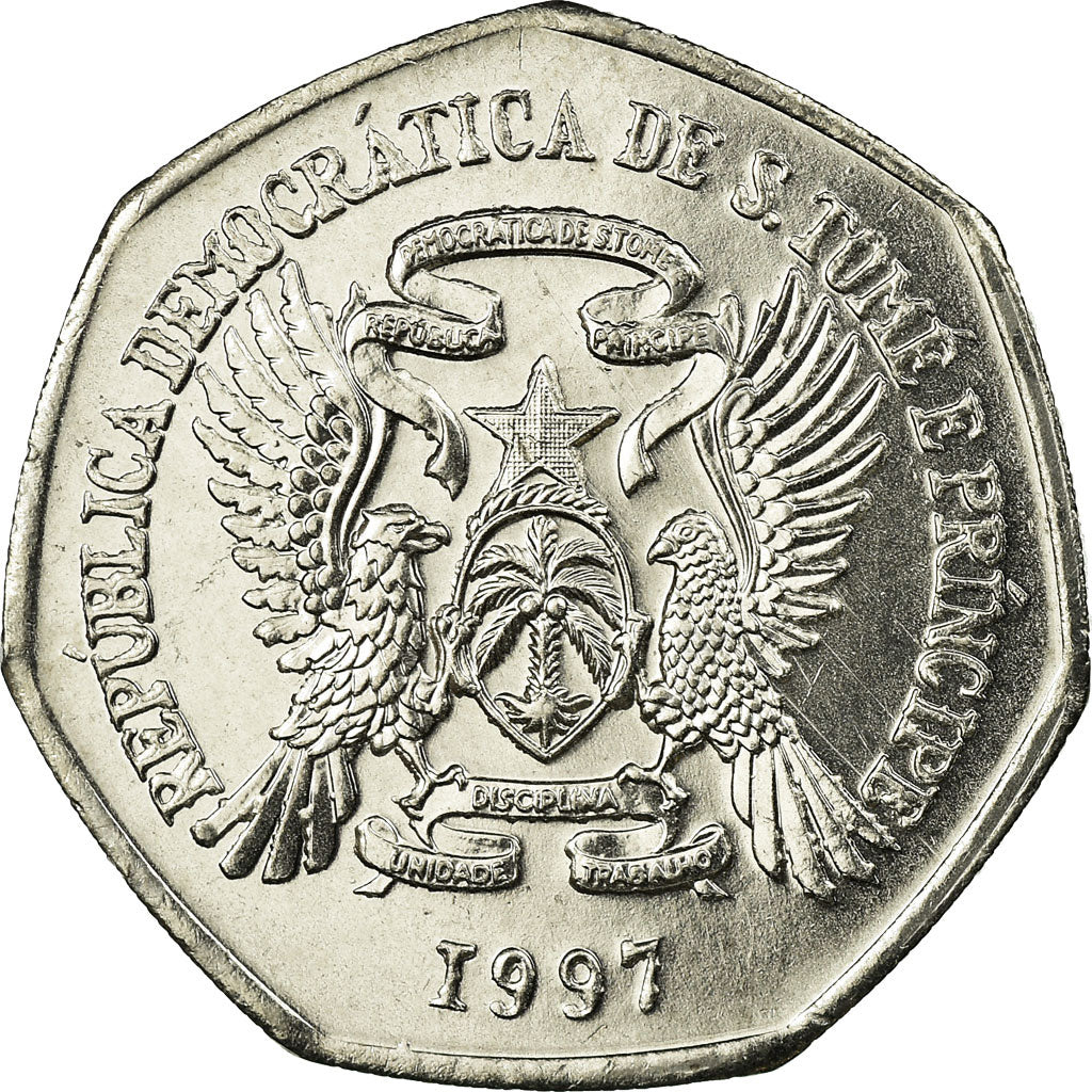 Coin, SAINT THOMAS & PRINCE ISLAND, 2000 Dobras, 1997, British Royal Mint