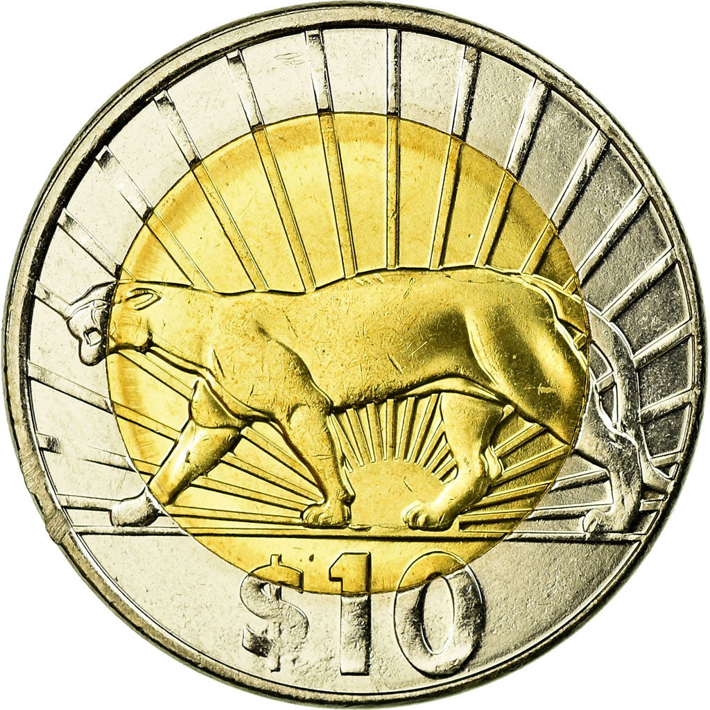 Monnaie, Uruguay, 10 Pesos Uruguayos, 2011, Santiago, SUP, Bi-Metallic, KM:134