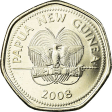 Moeda, Papua-Nova Guiné, 50 Toea, 2008, AU(55-58), Aço Niquelado, KM:54