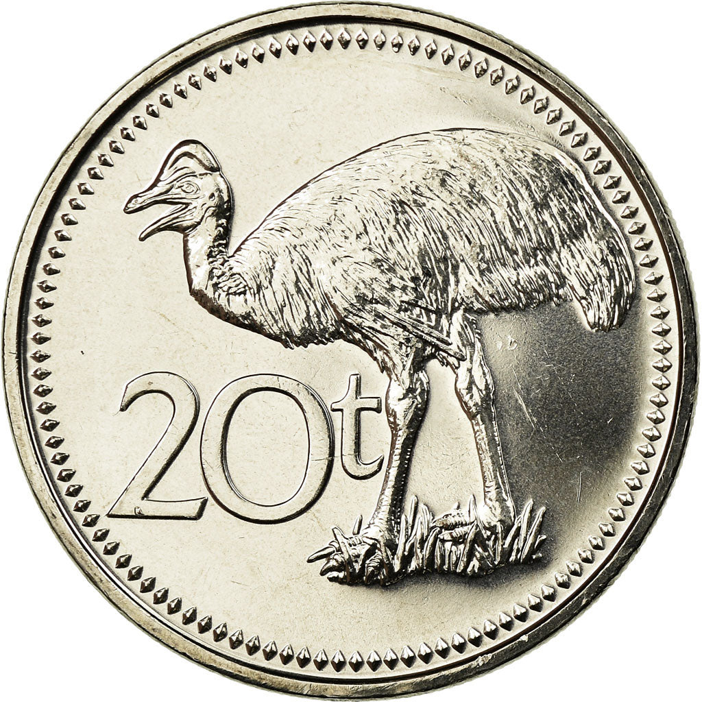 Monnaie, Papua New Guinea, 20 Toea, 2009, SUP, Nickel plated steel, KM:5a