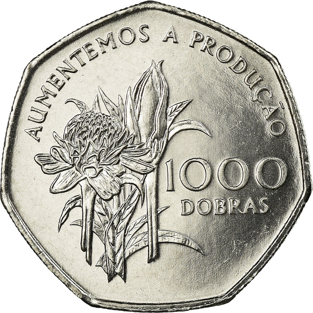 Coin, SAINT THOMAS & PRINCE ISLAND, 1000 Dobras, 1997, British Royal Mint