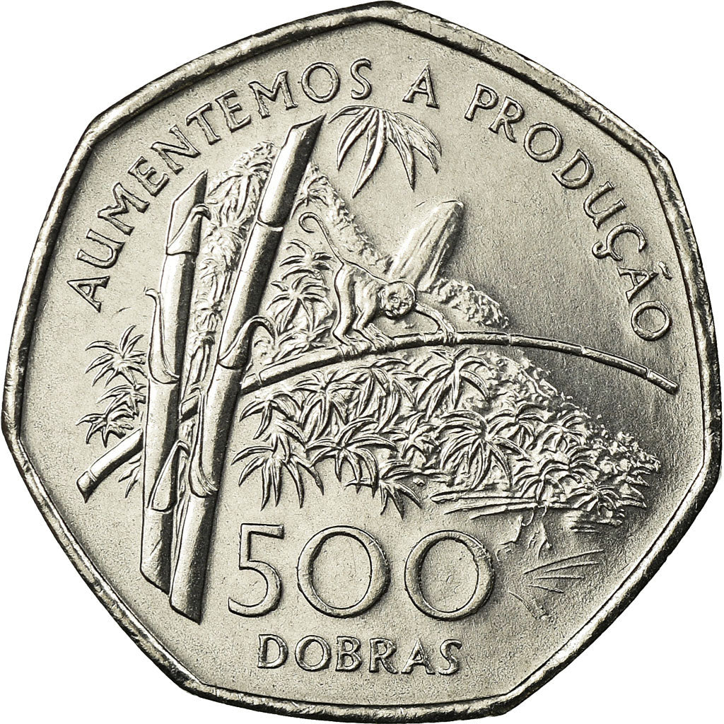 Moneta, SAINT THOMAS & ISOLA DEL PRINCIPE EDOARDO, 500 Dobras, 1997, British