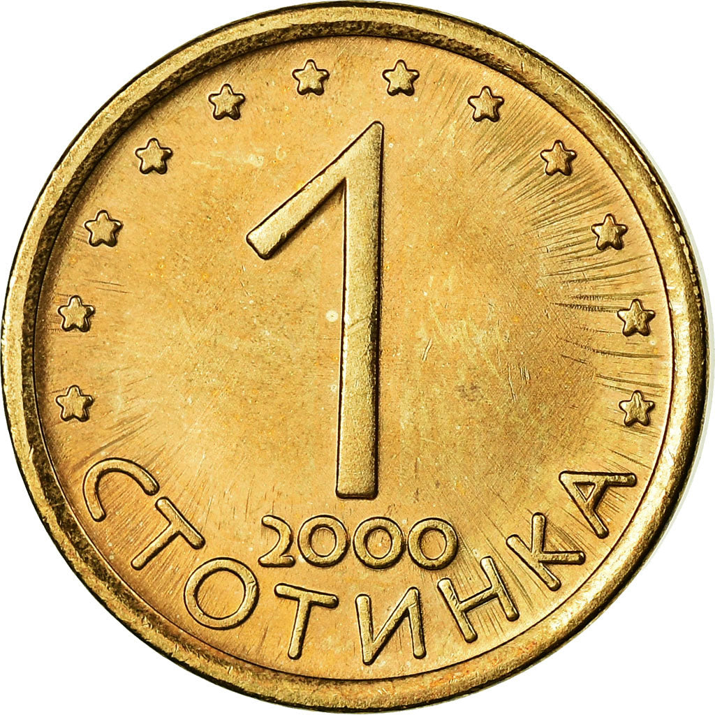 Moneta, Bulgaria, Stotinka, 2000, SPL-, Alluminio-bronzo, KM:237