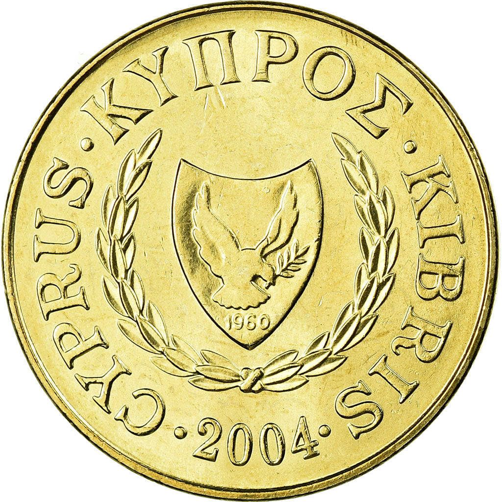 Moneda, Chipre, 5 Cents, 2004, EBC, Níquel - latón, KM:55.3