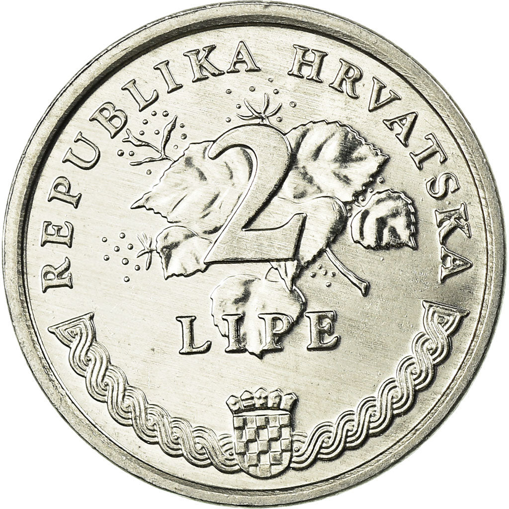 Coin, Croatia, 2 Lipe, 1998, EF(40-45), Aluminum, KM:14