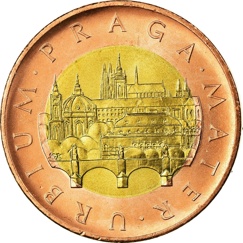 Coin, Czech Republic, 50 Korun, 2012, MS(63), Bi-Metallic, KM:1