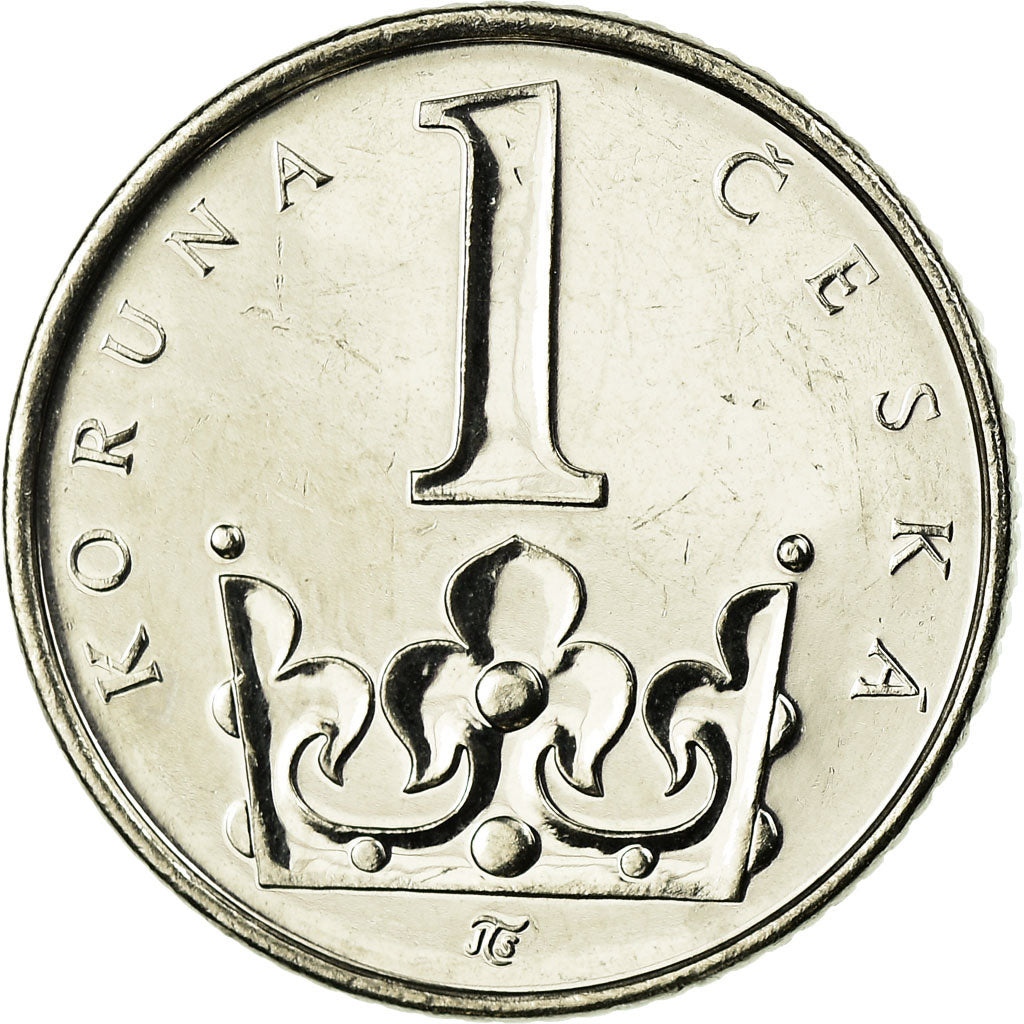 Coin, Czech Republic, Koruna, 2012, AU(55-58), Nickel plated steel, KM:7