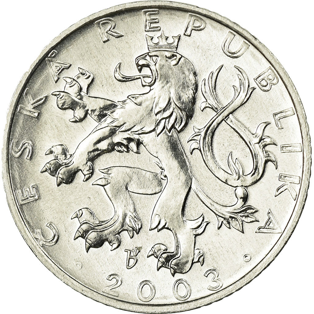 Moneta, Czechy, 50 Haleru, 2003, Jablonec nad Nisou, AU(55-58), Aluminium