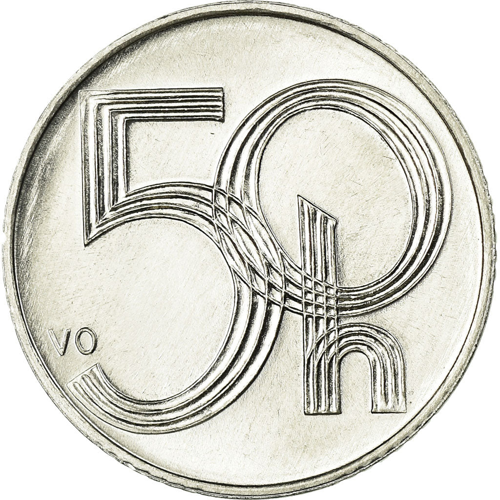 Moneta, Czechy, 50 Haleru, 2003, Jablonec nad Nisou, AU(55-58), Aluminium