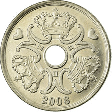 Coin, Denmark, Margrethe II, 5 Kroner, 2008, Brondby, AU(55-58), Copper-nickel