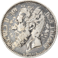 Coin, Belgium, Leopold II, Franc, 1886, AU(50-53), Silver, KM:28.2