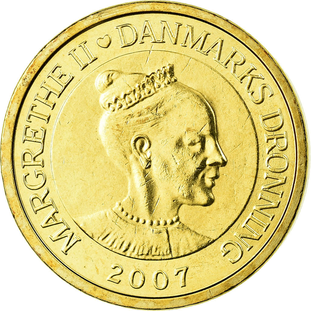Moneta, Danimarca, Margrethe II, 10 Kroner, 2007, Copenhagen, SPL-